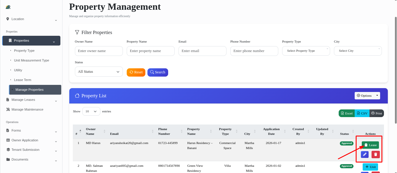Owner Account Create